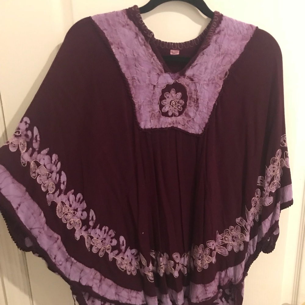 Boho purple float top